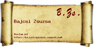 Bajcsi Zsuzsa névjegykártya